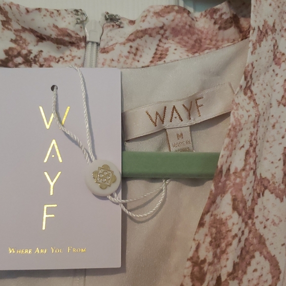 NWT Wayf Snakeskin Dress - Picture 4 of 6